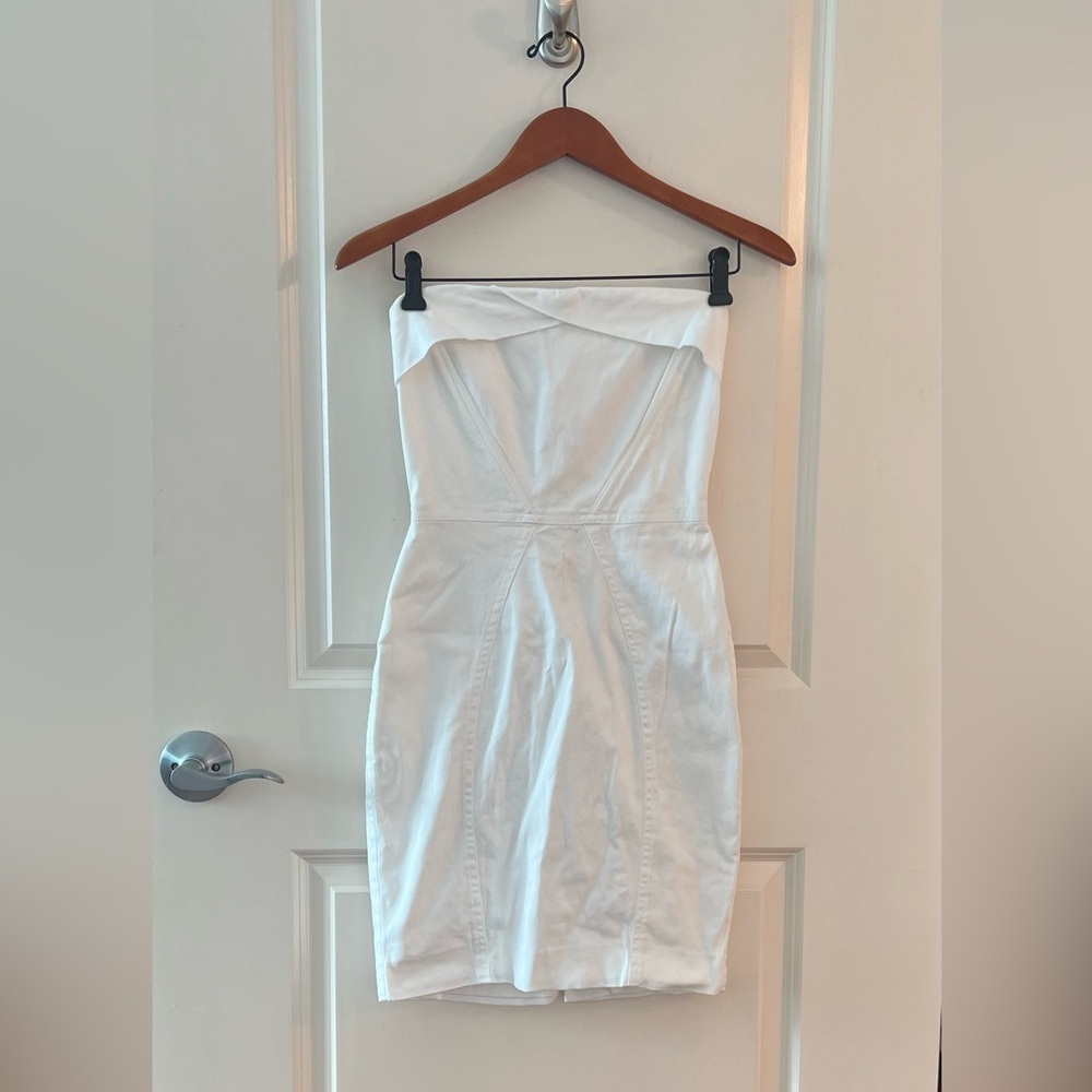 Alexis Strapless White Dress